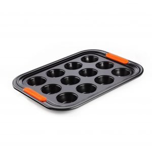 Le Creuset Muffinssivuoka Pieni Non Stick Musta 12 Kpl