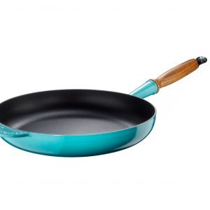 Le Creuset Paistinpannu Puukahvalla Valurauta Caribbean 28 Cm