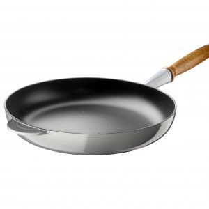 Le Creuset Paistinpannu Puukahvalla Valurauta Mist Gray 28 Cm