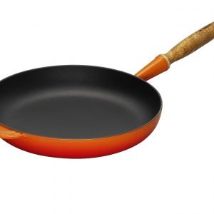 Le Creuset Paistinpannu Puukahvalla Valurauta Volcanic 28 Cm