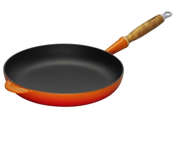 Le Creuset Paistinpannu Puukahvalla Valurauta Volcanic 28 Cm