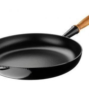 Le Creuset Paistinpannu puukahva Black 24 cm