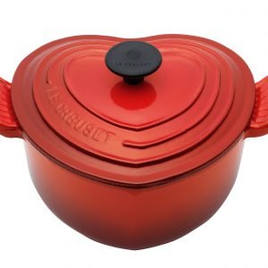 Le Creuset Pata Sydämenmuotoinen Pata Valurauta Cerise 18 Cm 1.9 L