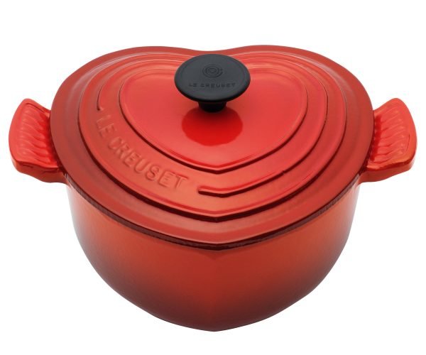 Le Creuset Pata Sydämenmuotoinen Pata Valurauta Cerise 18 Cm 1.9 L