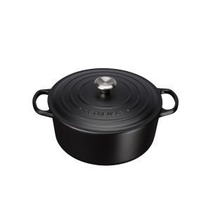 Le Creuset Pyöreä Pata Matte Black 5