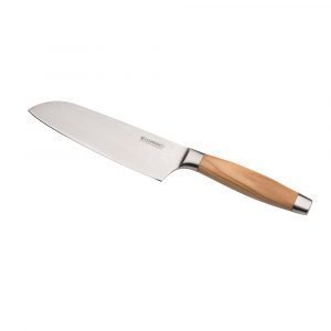 Le Creuset Santoku Veitsi Oliivipuu Kahva 18 Cm