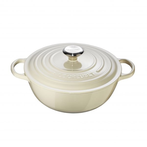 Le Creuset Signa Valurautapata Creme 32 Cm