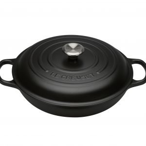 Le Creuset Signature Buffé Pata Valurauta Matte Black 30 Cm 3.2 L