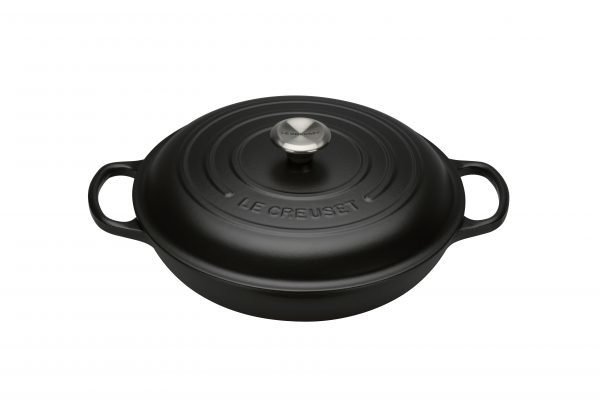 Le Creuset Signature Buffé Pata Valurauta Matte Black 30 Cm 3.2 L