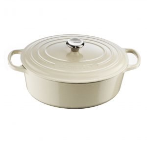 Le Creuset Signature Gryta Oval Pata Valurauta Creme 27 Cm 4.1 L