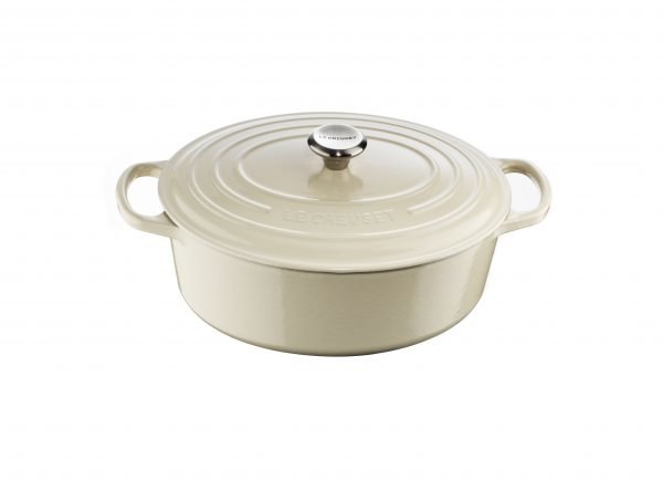 Le Creuset Signature Gryta Oval Pata Valurauta Creme 27 Cm 4.1 L