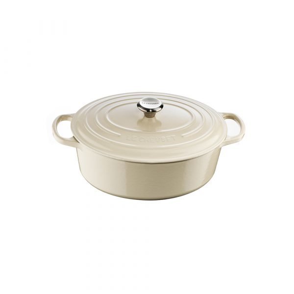 Le Creuset Signature Ovaali Pata Creme 410 Cl