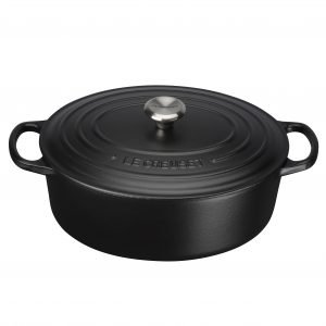 Le Creuset Signature Pata Ovaali Valurauta Matte Black 27 Cm 4.1 L