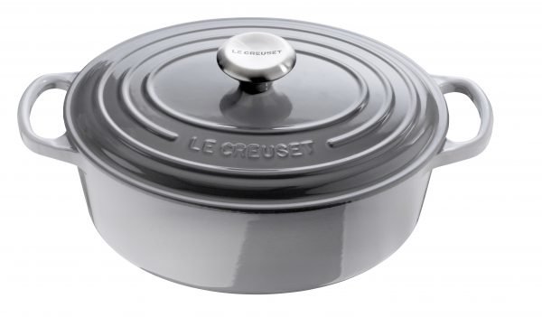 Le Creuset Signature Pata Ovaali Valurauta Mist Grey 27 Cm 4.1 L