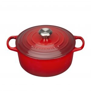 Le Creuset Signature Pata Pyöreä Valurauta Cerise 24 Cm 4.2 L