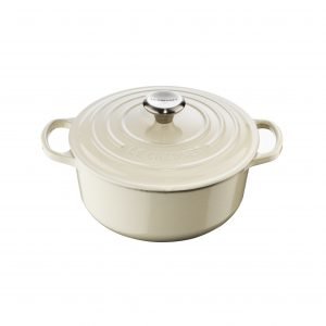 Le Creuset Signature Pata Pyöreä Valurauta Creme 20 Cm 2.4 L