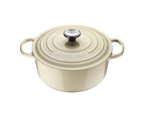 Le Creuset Signature Pata Pyöreä Valurauta Creme 22 Cm 3.3 L