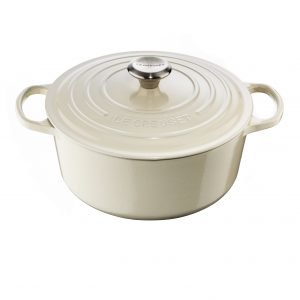 Le Creuset Signature Pata Pyöreä Valurauta Creme 26 Cm 5.3 L