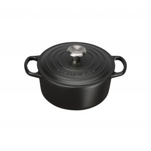 Le Creuset Signature Pata Pyöreä Valurauta Matte Black 18 Cm 1.8 L