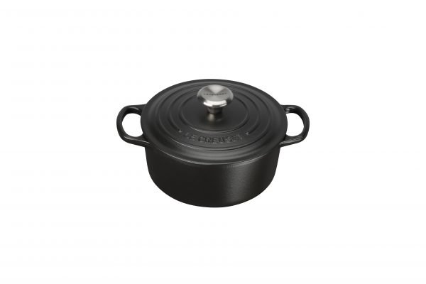 Le Creuset Signature Pata Pyöreä Valurauta Matte Black 18 Cm 1.8 L