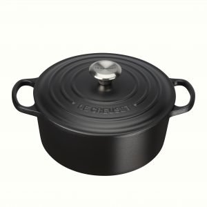 Le Creuset Signature Pata Pyöreä Valurauta Matte Black 24 Cm 4.2 L