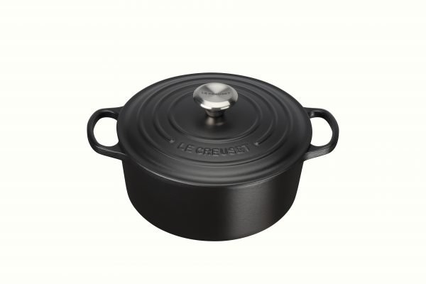 Le Creuset Signature Pata Pyöreä Valurauta Matte Black 24 Cm 4.2 L