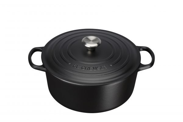 Le Creuset Signature Pata Pyöreä Valurauta Matte Black 28 Cm 6.7 L