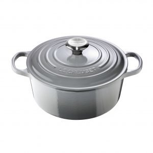 Le Creuset Signature Pata Pyöreä Valurauta Mist Gray 24 Cm 4.2 L