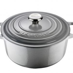 Le Creuset Signature Pata Pyöreä Valurauta Mist Gray 26 Cm 5.3 L