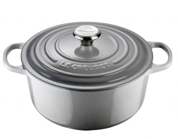 Le Creuset Signature Pata Pyöreä Valurauta Mist Gray 26 Cm 5.3 L