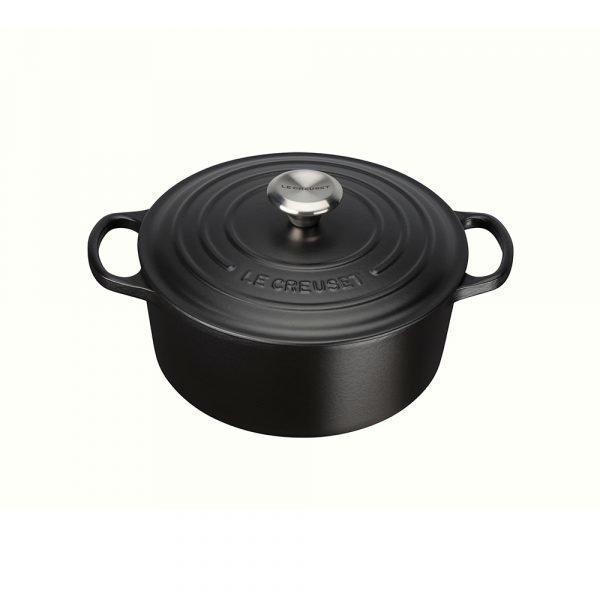 Le Creuset Signature Pyöreä Pata Matte Black 420 Cl