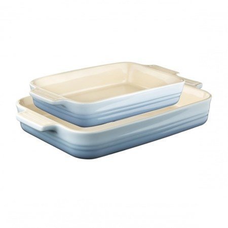 Le Creuset Suorakulmainen Uunivuoka Coastal Blue 2-pack