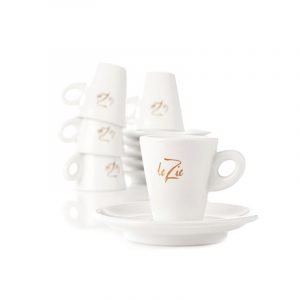 Le Zie Espressokupit Aseteilla Valkoinen 6 Kpl