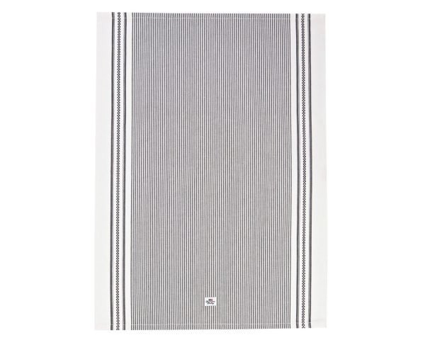 Lexington Icons Oxford Striped Keittiöpyyhe Harmaa 50x70 Cm