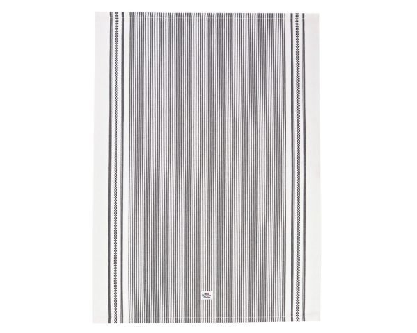 Lexington Icons Oxford Striped Keittiöpyyhe Harmaa 50x70 Cm