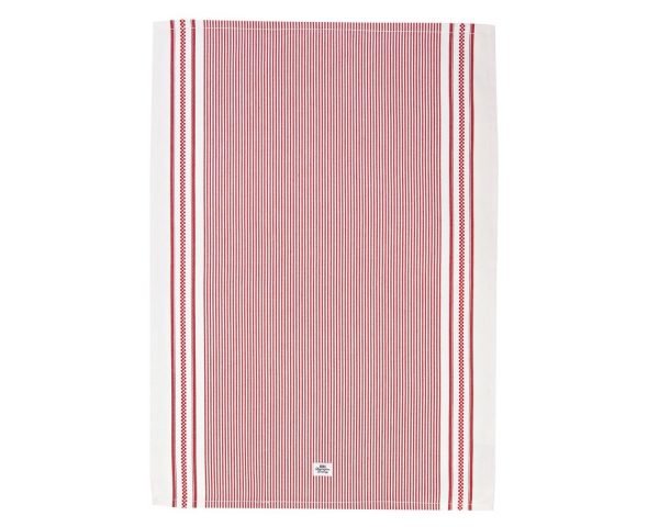 Lexington Icons Oxford Striped Keittiöpyyhe Punainen 50x70 Cm