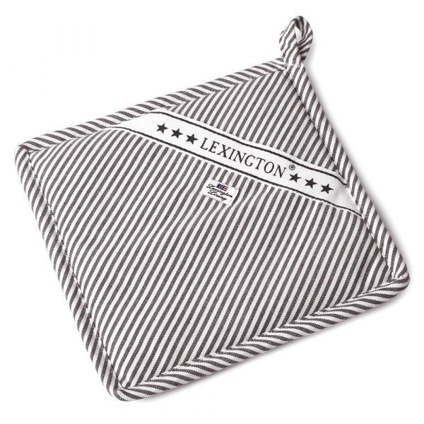 Lexington Oxford Striped Pannulappu Harmaa
