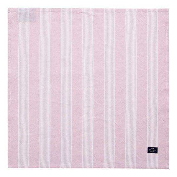Lexington Striped Lautasliina Vaaleanpunainen 50x50 Cm