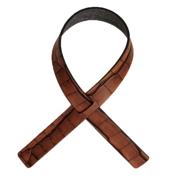 Lind Dna Loop Servettirengas Croco Cognac 4-Pakkaus