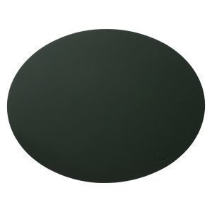 Lind Dna Oval L Pöytätabletti Softbuck Dark Green 35x46 Cm