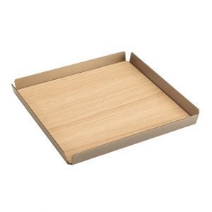 Lind Dna Square S Tarjotin Oak / Black / Bronze 29x29 Cm