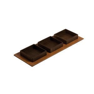 Lind Dna Square Tarjotin Setti Oak Smoked / Bull Natur