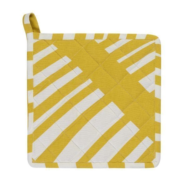 Linum Firenze Pannulappu Mustard Yellow 22x22 Cm