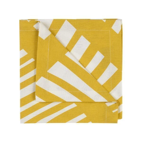 Linum Firenze Servetti Mustard Yellow 45x45 Cm