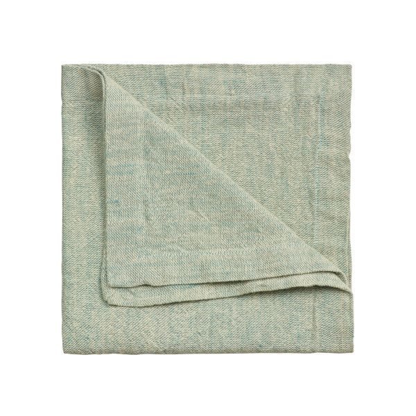 Linum Hedvig Servetti Bright Grey Turquoise 45x45 Cm