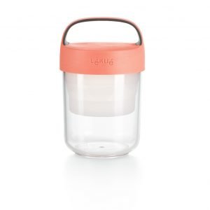 Lékué Jar To Go Purkki Koralli 400 Ml