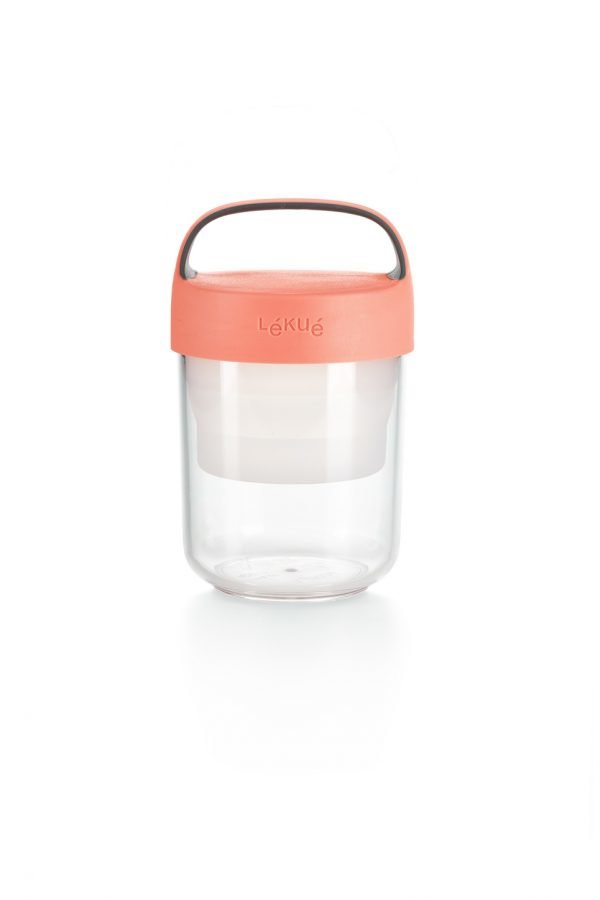 Lékué Jar To Go Purkki Koralli 400 Ml