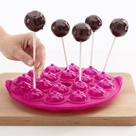 Lékué Vuoka Cake pops 18 reikää vaaleanpunainen