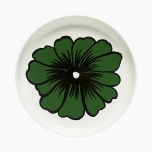 Marimekko Eläköön Elämä Tarjoiluvati Valkoinen / Vihreä 32 Cm