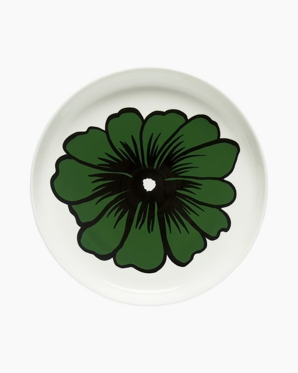 Marimekko Eläköön Elämä Tarjoiluvati Valkoinen / Vihreä 32 Cm